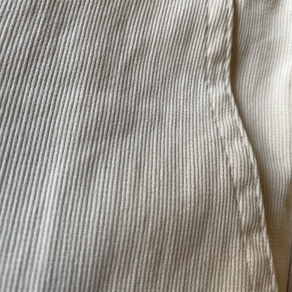 Y2K Banana Republic Stretch Pants - Slightly Ribbed Soft Texture - Cream - 4 - Picture 8 of 8